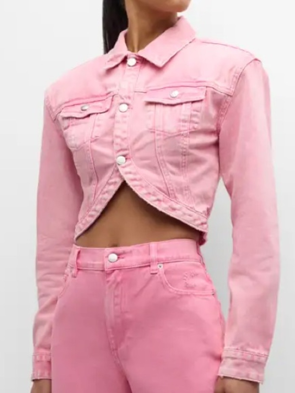 💖 SEROYA Pink Denim Crop Jacket — SOLD OUT 💖